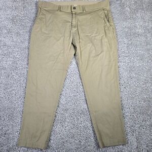 Fabletics High Side Pants Tan Chino Men’s 40x30‎ (Fits 39x26)